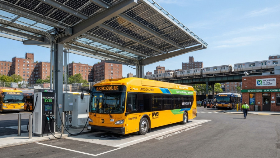 Brooklyn Launches Innovative Electric School Bus Charging Pilot