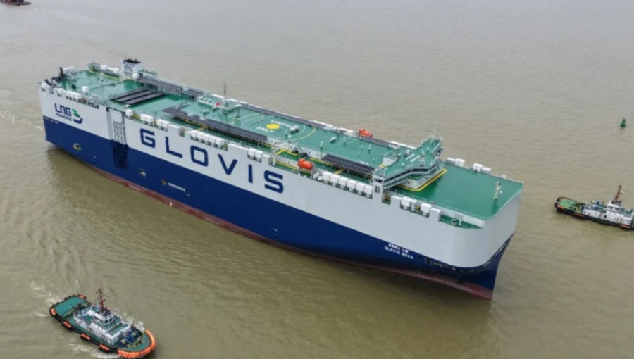 China Launches World First Solar Powered Car Carrier Vessel