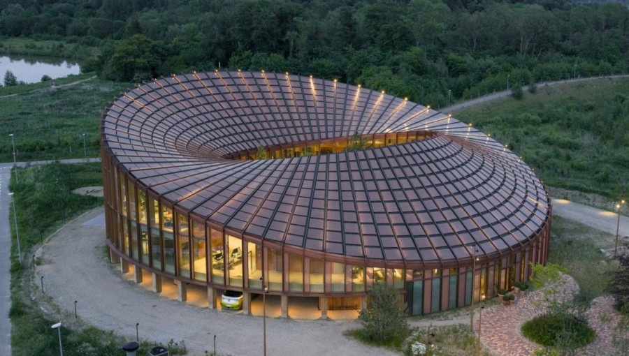 Danish Headquarters Features Unique Solar Roof And Timber Design