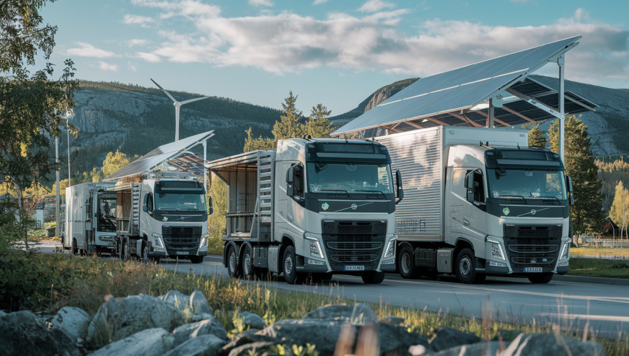 DHL Tests Solar Power on Biofuel Trucks in Sweden