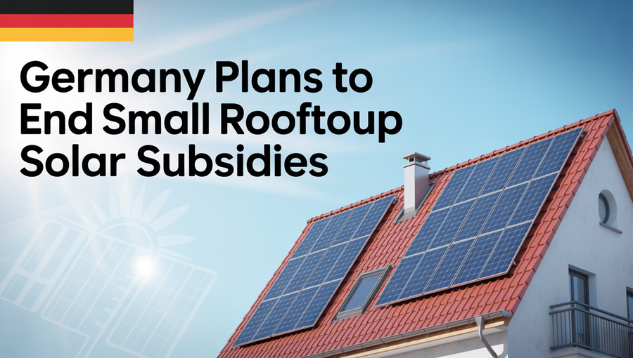 Germany Plans To End Small Rooftop Solar Subsidies
