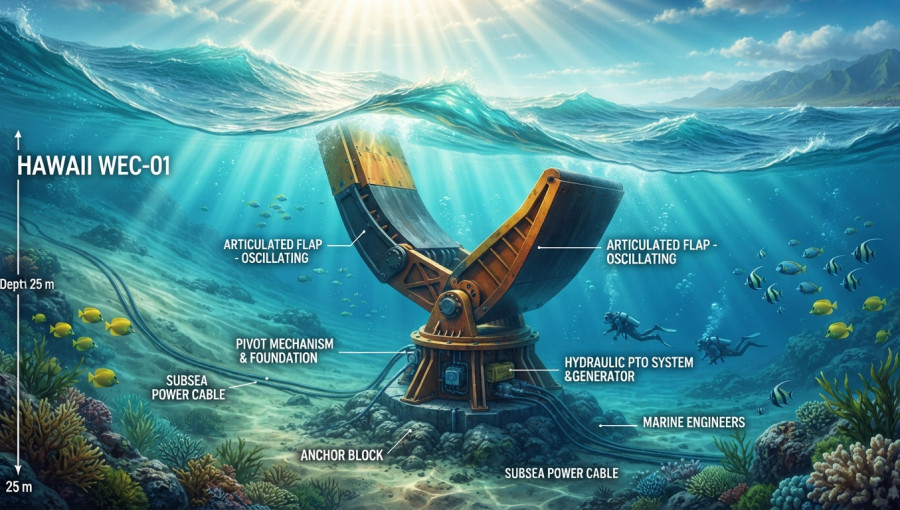 Researchers Deploy Innovative Wave Energy Converter Off Hawaii Coast