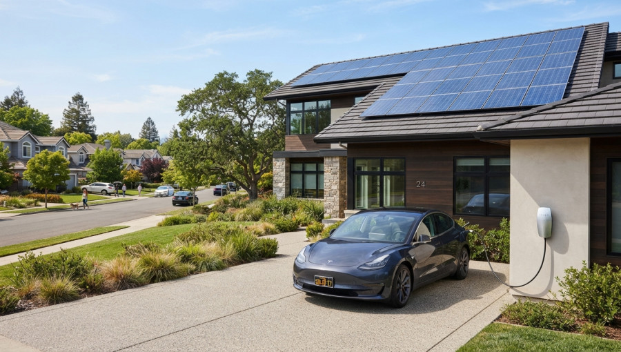 Rooftop Solar Owners Lead Surge In Electric Vehicle Adoption